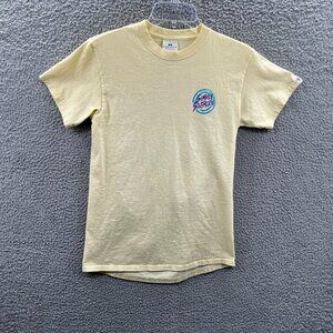 Simply Southern Womens Top‎ Small Yellow 100% Cotton Pullover Short Sleeve Shirt